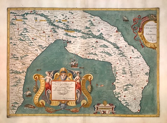 Magini Giovanni Antonio (1555-1617) Terra di Otranto olim Salentina & Iapigia 1620 Bologna 